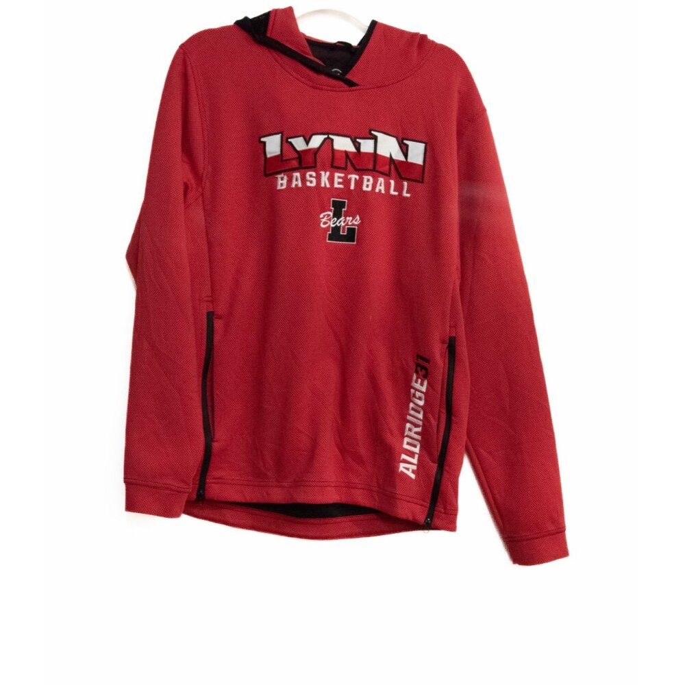 Lynn Bears Basketball Hoodie Red & Black Pullover Sweatshirt